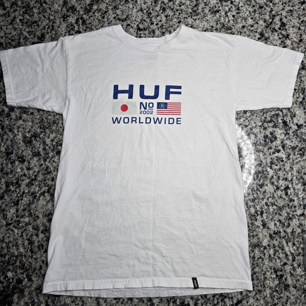 Huf Worldwide 2002 Japan x USA T Shirt Small Skateboard Streetwear